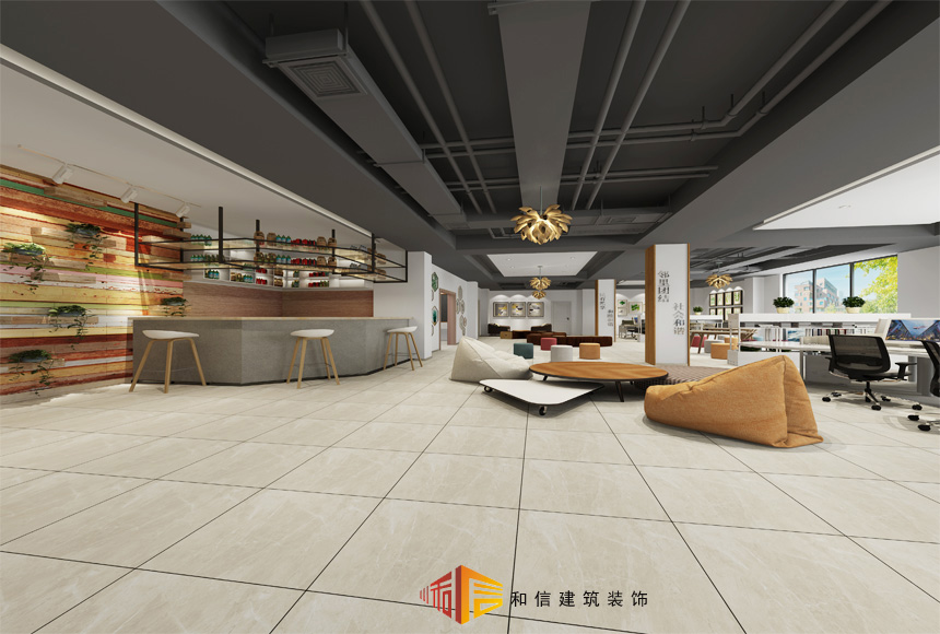 成都潮音社區辦公室裝修設計效果圖 成都潮音社區辦公室裝修設計效果圖
